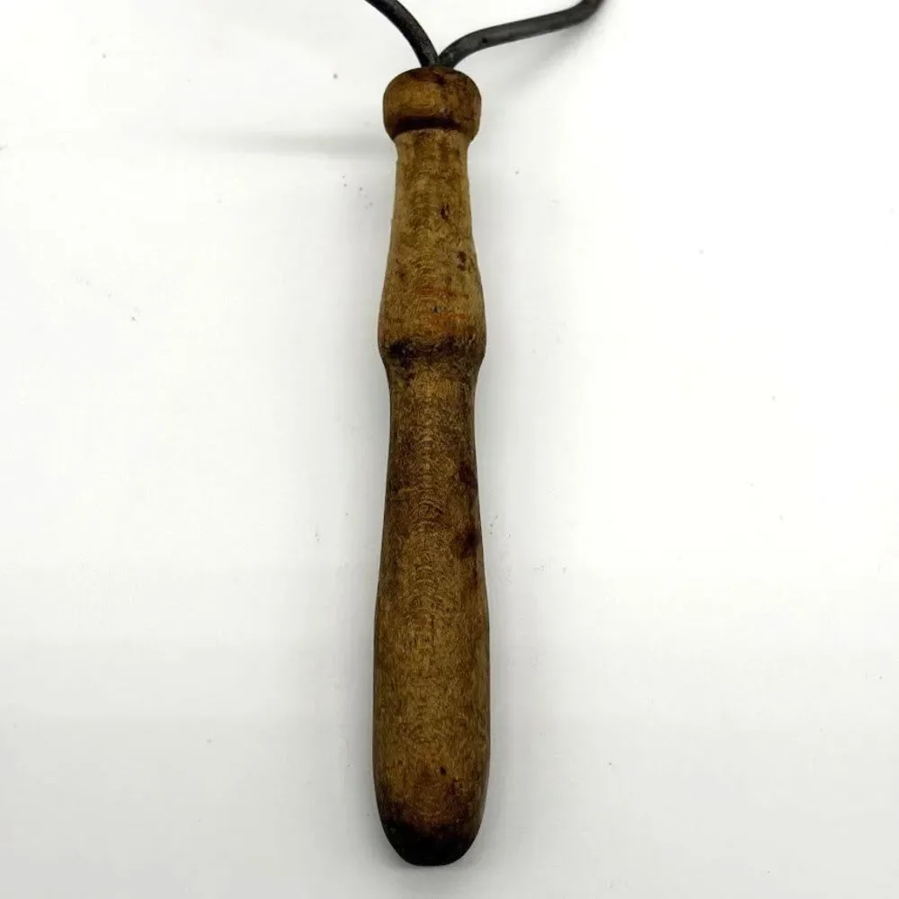 Vintage Wire Potato Masher Primitive Kitchen Tool Wood Handle Rustic Farmhouse